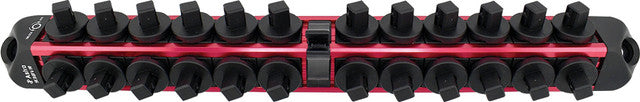 ASTRO PNEUMATIC - 3/8" Drive (Red), V12 Locking Magnetic Socket Organizer, Stores 24 Sockets + 1 Ratchet - AST-938VR | MFVCanada.com