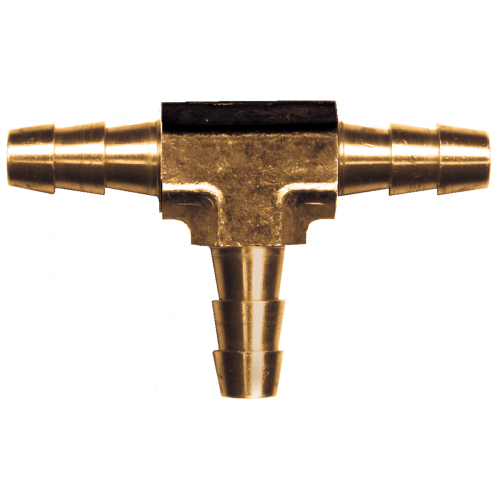 Fairview Brass Tee;3/8 Hose Barb 123-6 | RogueFuel.ca