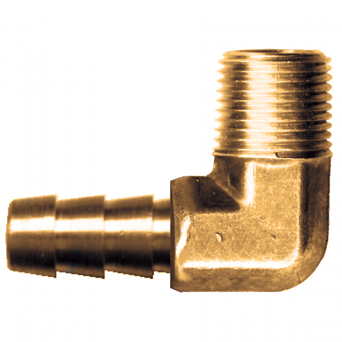 Fairview Brass 90 Elbow HBarb;1/2x1/4 MPT 139-8B | RogueFuel.ca