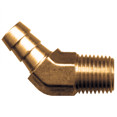 Fairview Brass 45 Elbow HBarb;5/8x3/8 MPT 140-10C | RogueFuel.ca