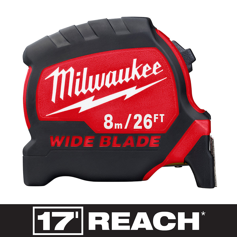 Milwaukee Electric 8M/26' Wide Blade Tape - 14' So - MLW-48-22-0226 | MFVCanada.com