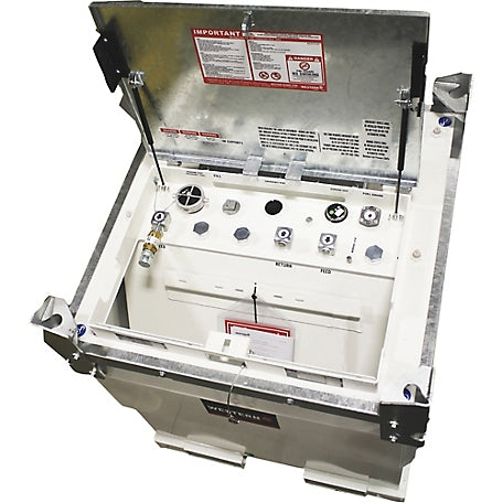 Western Global TRANSCUBE 264 US gal, (1,000L) Portable Fuel Tank 12V/15 GPM Package - 10TCG