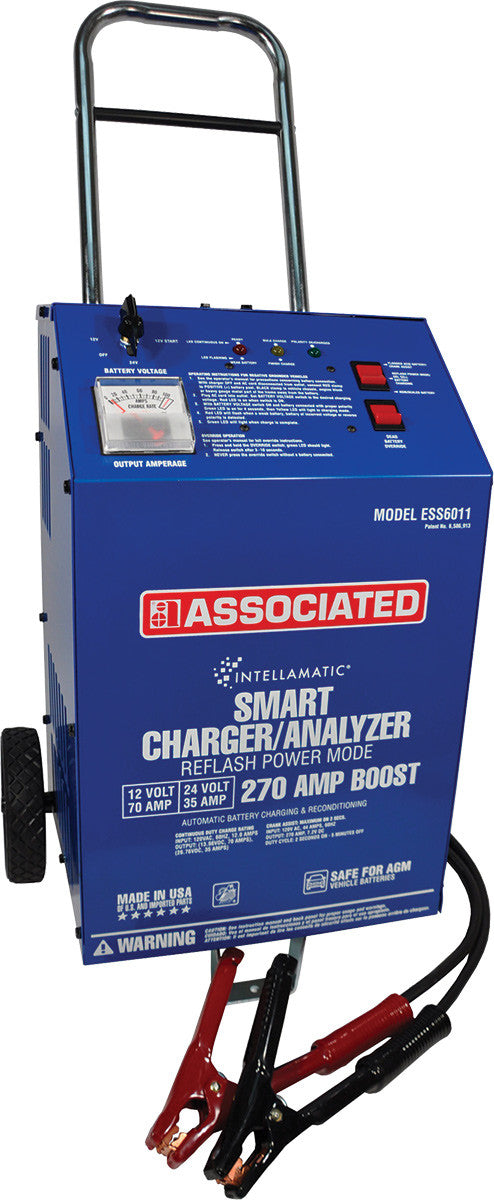 12/24 Volt – 70/35 Amp – 200 Amp Boost Wheel Smart Charger & 70 Amp Power Supply - ASS-ESS6011 | MFVCanada.com