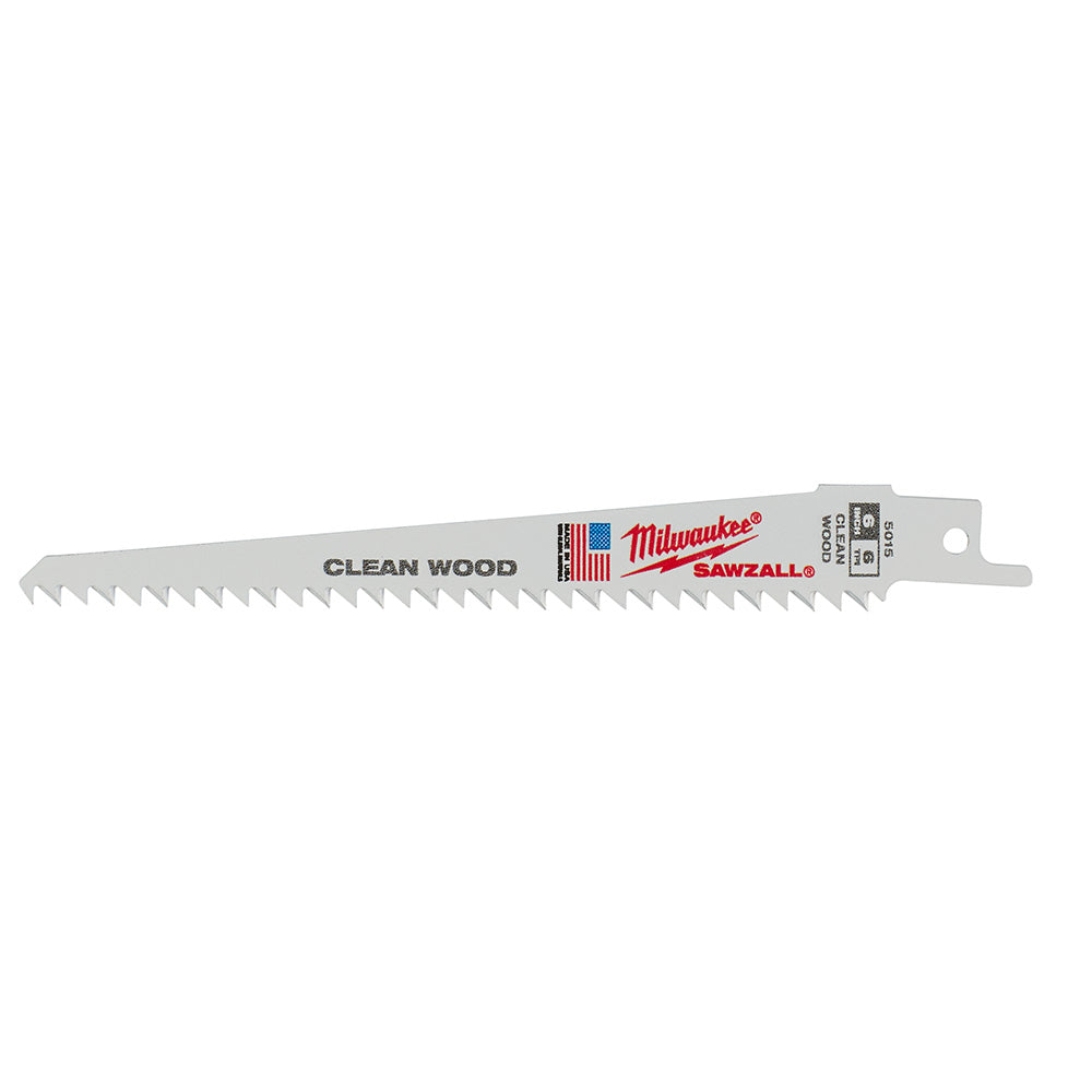 Milwaukee Electric Blade 6T 6L Clean Wood 5Pk - MLW-48-00-5015 | MFVCanada.com