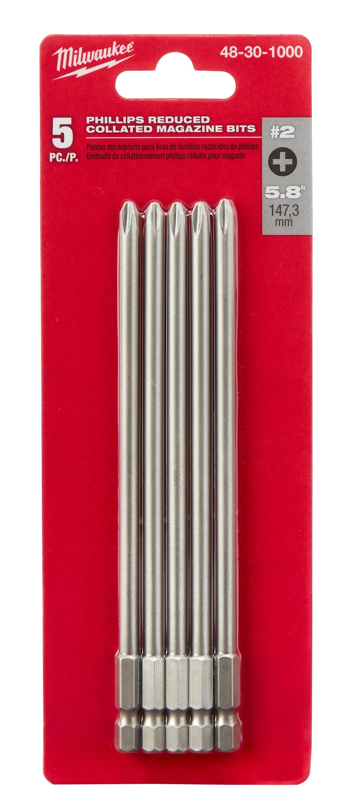Milwaukee Electric 5Pk Pr2 Collator Bits - MLW-48-30-1000 | MFVCanada.com