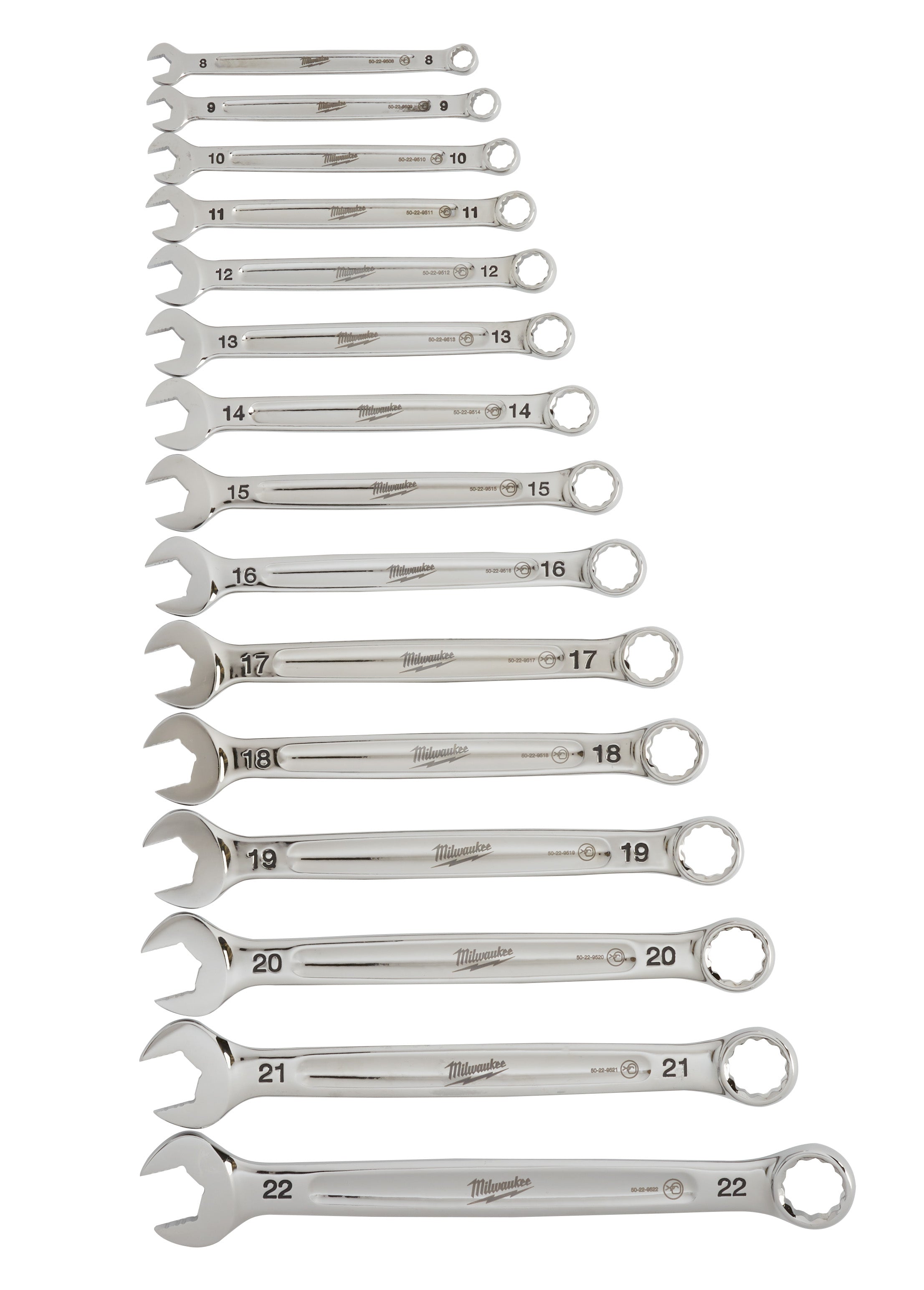Milwaukee Electric 15-Pc Combo Wrench Kit  Metric - MLW-48-22-9515 | MFVCanada.com