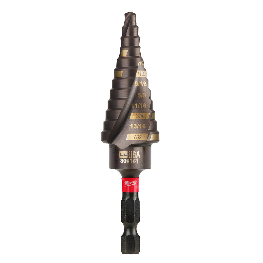 Milwaukee Electric Sw Step Bit #4 3/16" - 7/8" - MLW-48-89-9244 | MFVCanada.com