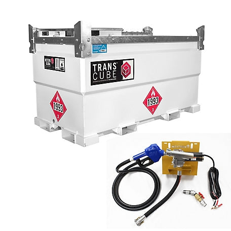 Western Global TRANSCUBE 528 US gal, (2,000L) Portable Fuel Tank 12V/25 GPM Package -  20TCG