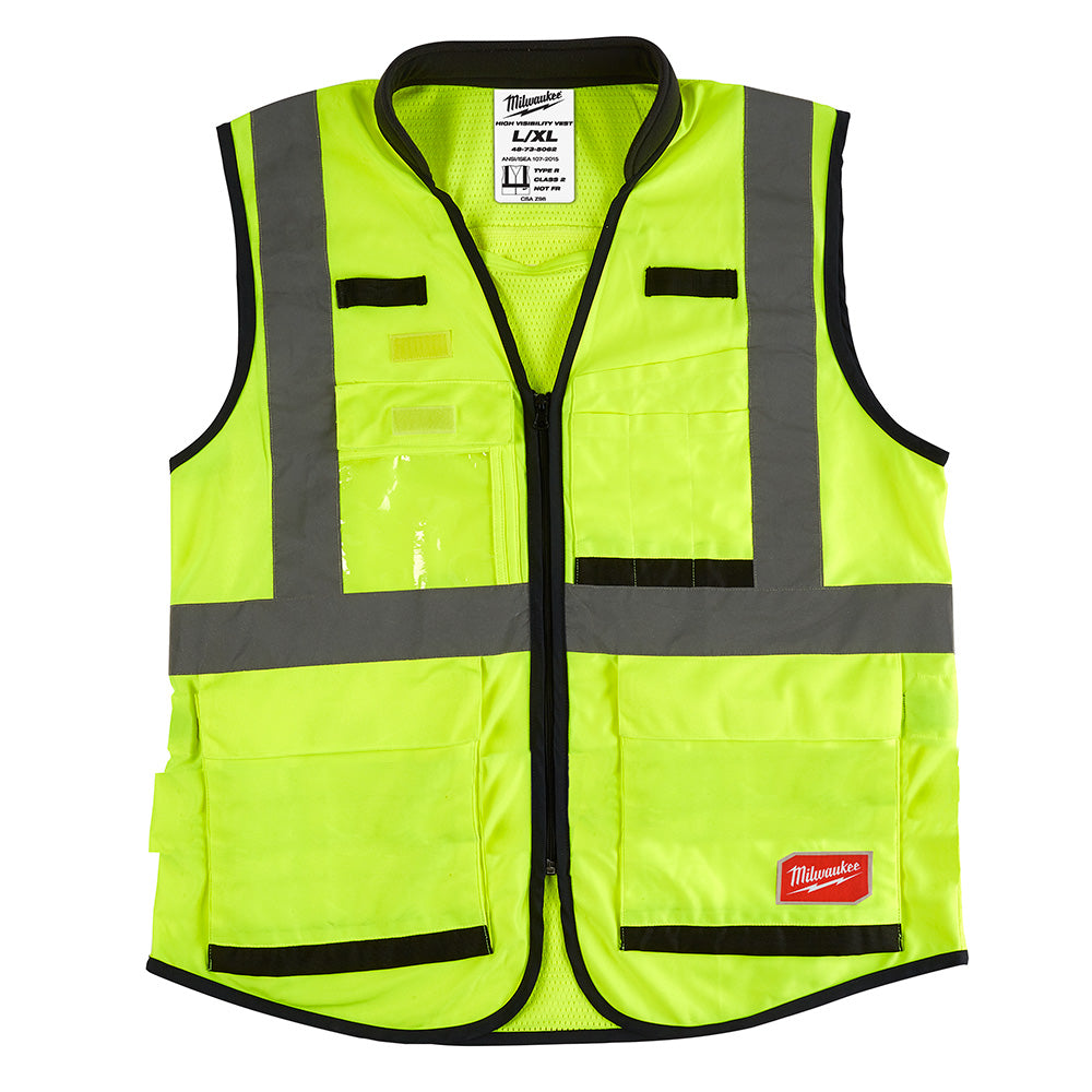 Milwaukee Electric (12) Prem Hi Vis Vest-Ylw-2Xl/3Xl - MLW-48-73-5083 | MFVCanada.com