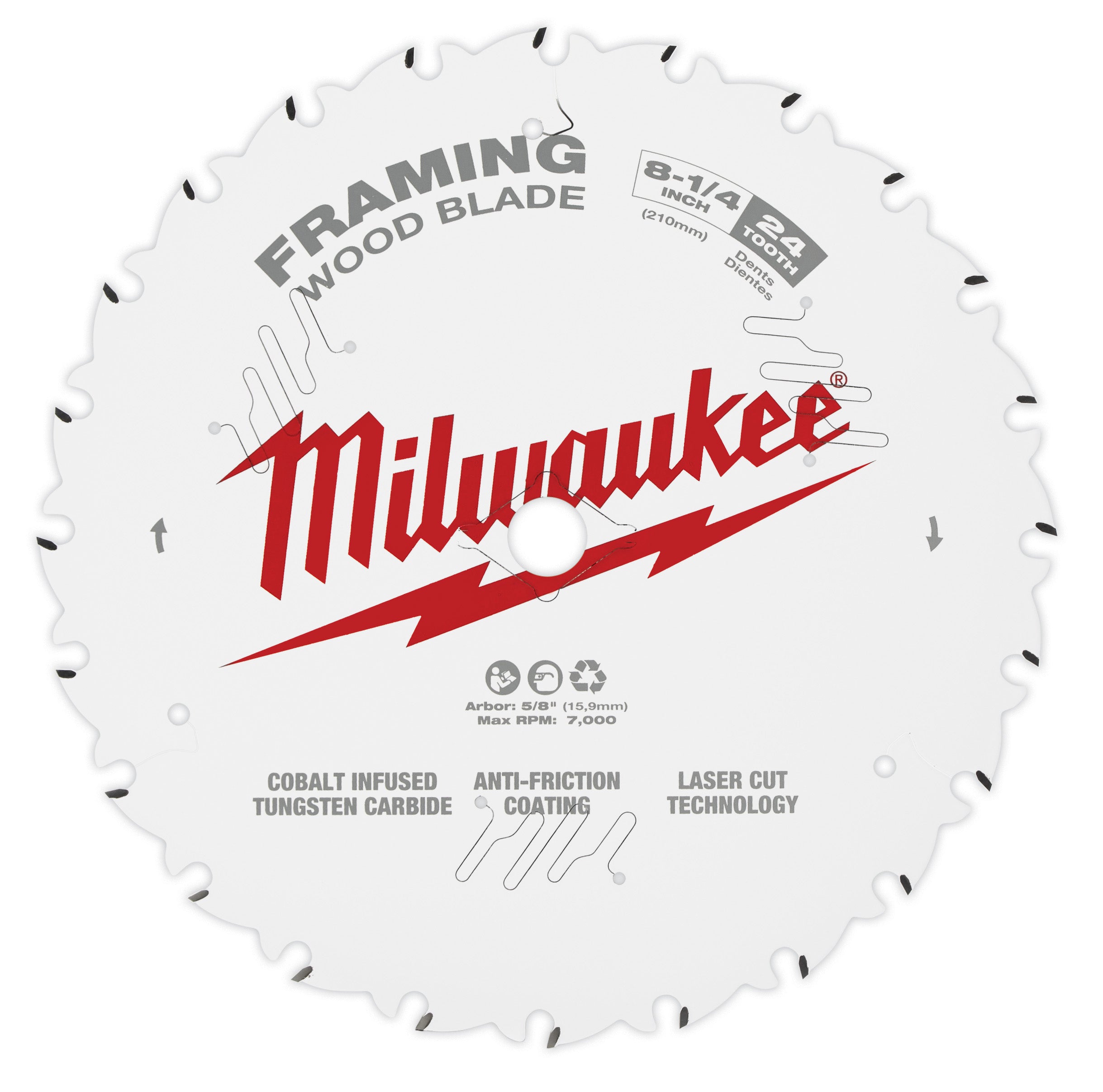 Milwaukee Electric (3) 8-1/4" 24T Framing Saw Bl - MLW-48-40-0820 | MFVCanada.com