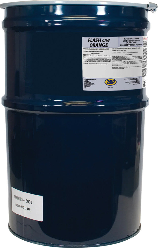 Flash – Heavy Duty Floor Cleaner With Orange Fragrance - 60 Kg Drum - ZEP-Q18043C | MFVCanada.com