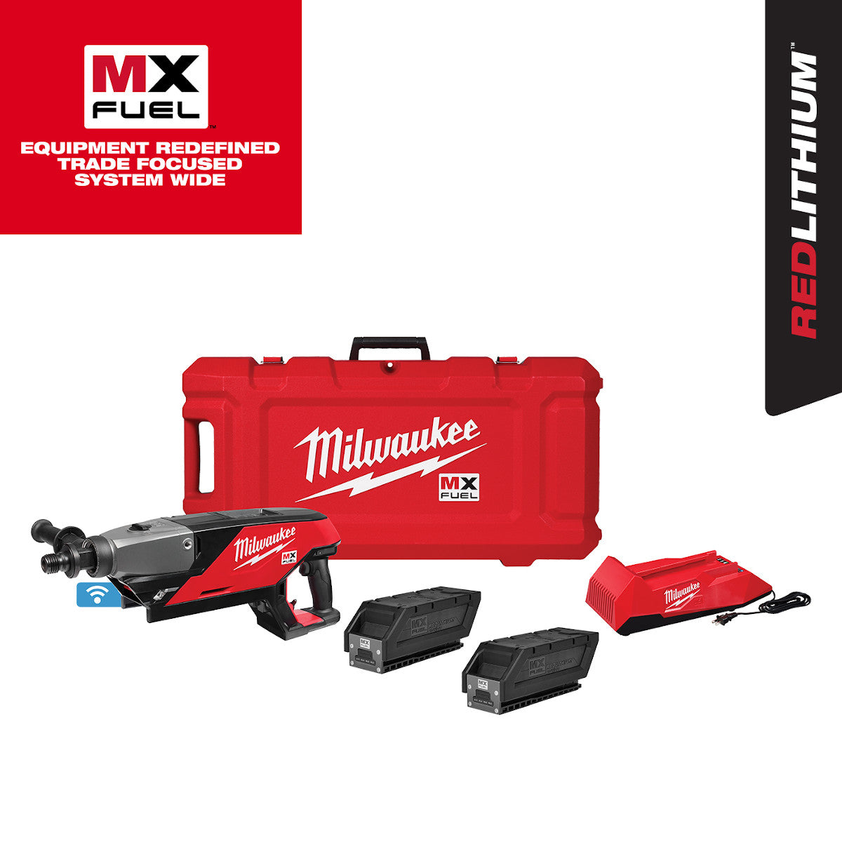 Milwaukee Electric Mx Fuel Handheld Core Drill Kit - MLW-MXF301-2CP | MFVCanada.com
