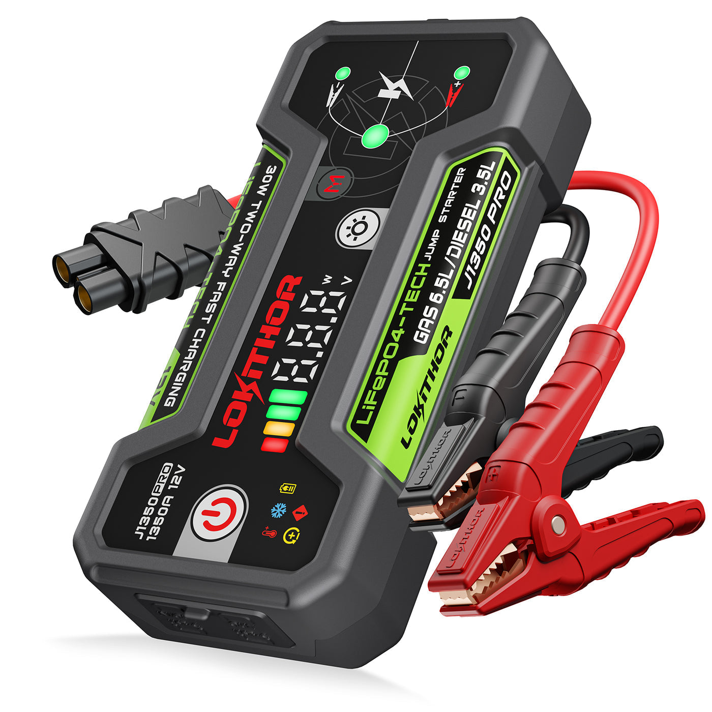 LOKITHOR Pro Jump Starter with LiFePO4 Safety Battery 1350Amp - J1350-PRO | MFVCanada.com