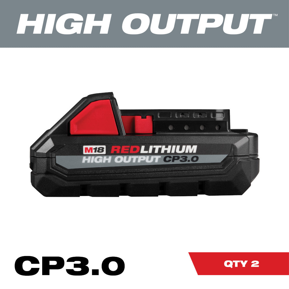 Milwaukee Electric M18 18V Redlithium High Output Cp3.0 Battery 2-Pack - MLW-48-11-1837 | MFVCanada.com