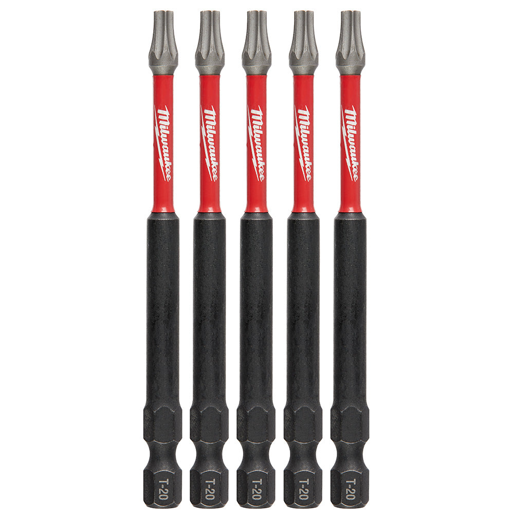 Milwaukee Electric (6) 5Pk 3-1/2" Pwrench Bit T20 - MLW-48-32-4578 | MFVCanada.com