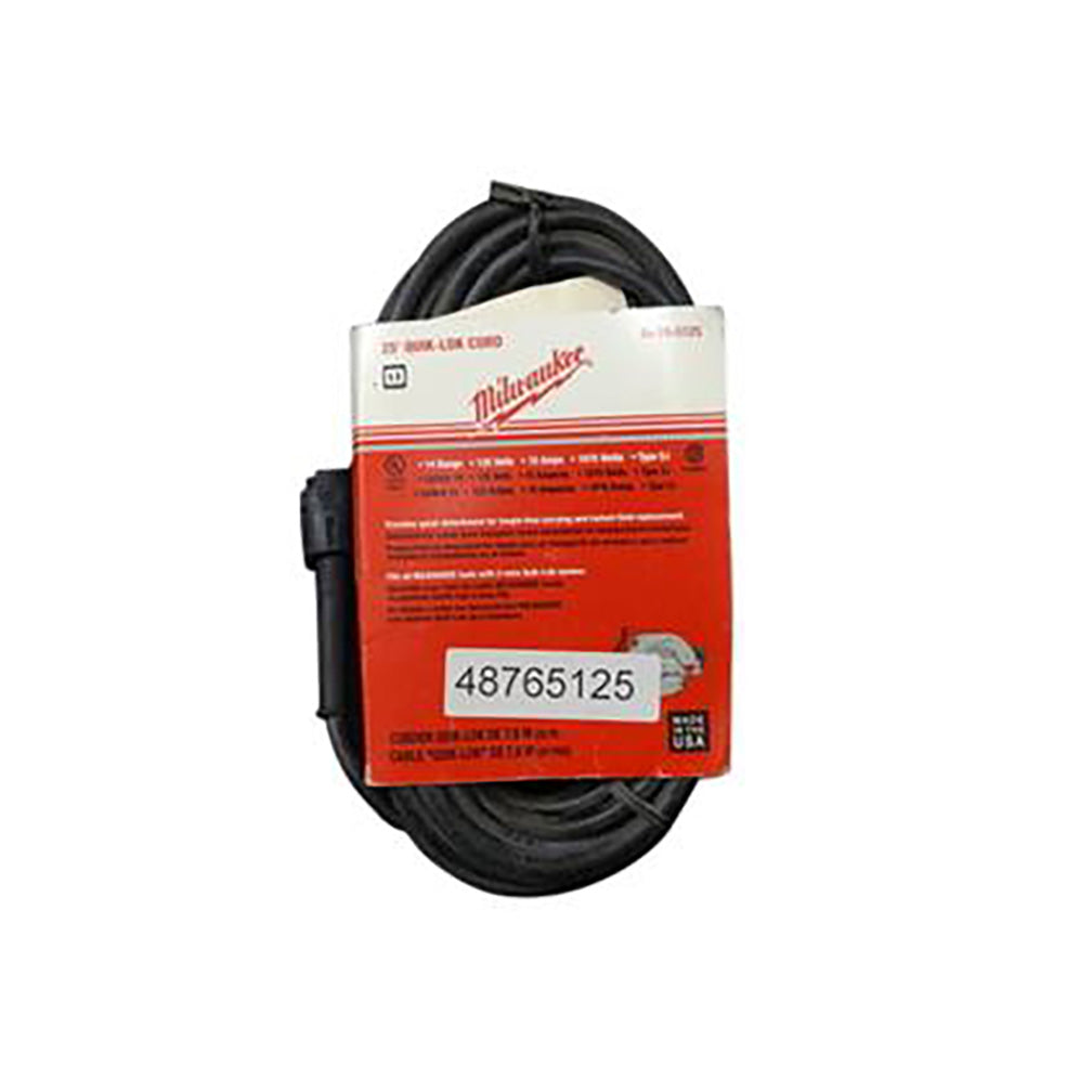 Milwaukee Electric 25 Ft 14-2 Sj Q-Lok Cord Set - MLW-48-76-5125 | MFVCanada.com