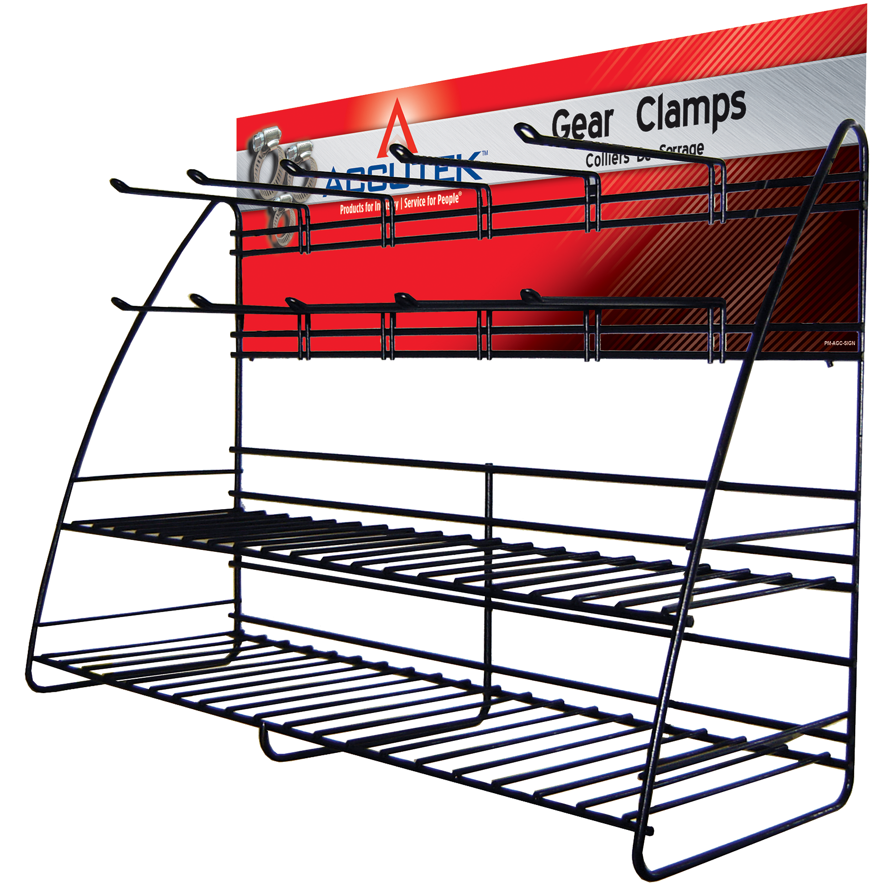 Fairview 10 Gear Clamp Display Rack w/sign HCR-10-RACK | RogueFuel.ca
