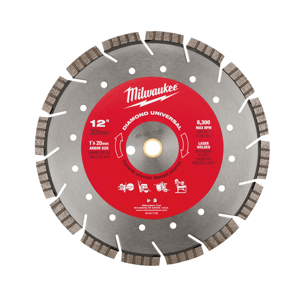 Milwaukee Electric 12"X.125X1/20 m All Purpose Bl - MLW-49-93-7135 | MFVCanada.com