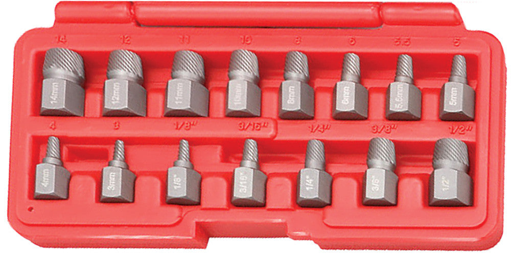 9 Circle 15 Pc Metric & SAE Screw Extension ractor Set - 9CL-90372 | MFVCanada.com