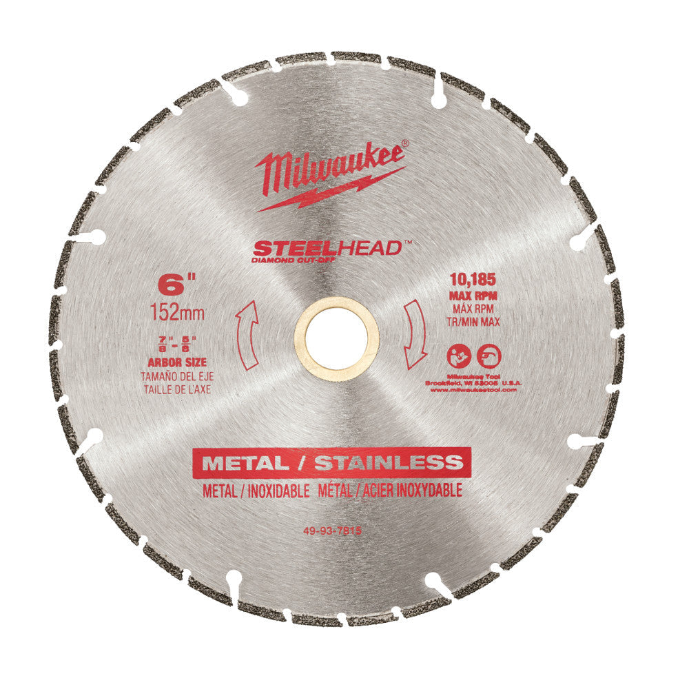 Milwaukee Electric 6" Steel Cutting Diam Blade - MLW-49-93-7815 | MFVCanada.com