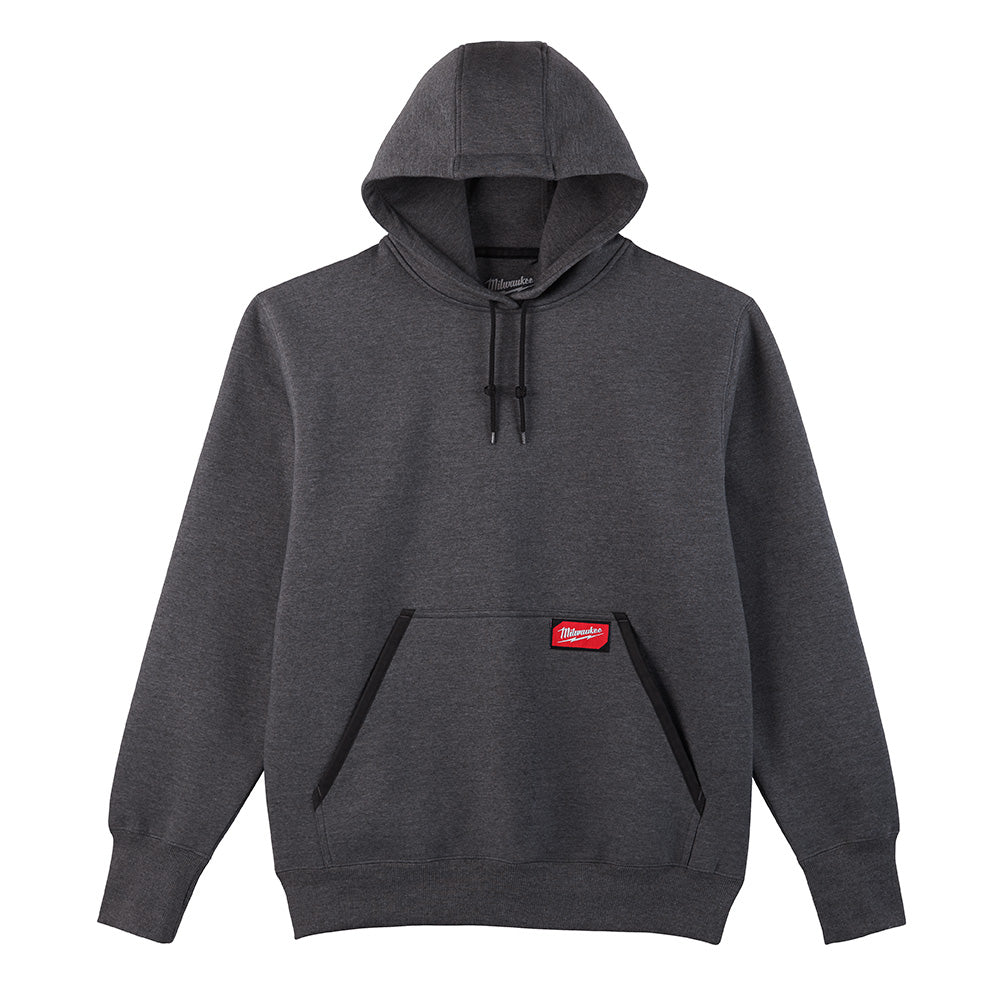 Milwaukee Electric Heavy Duty Pullover Hoodie, Gray - Medium - MLW-350G-M | MFVCanada.com