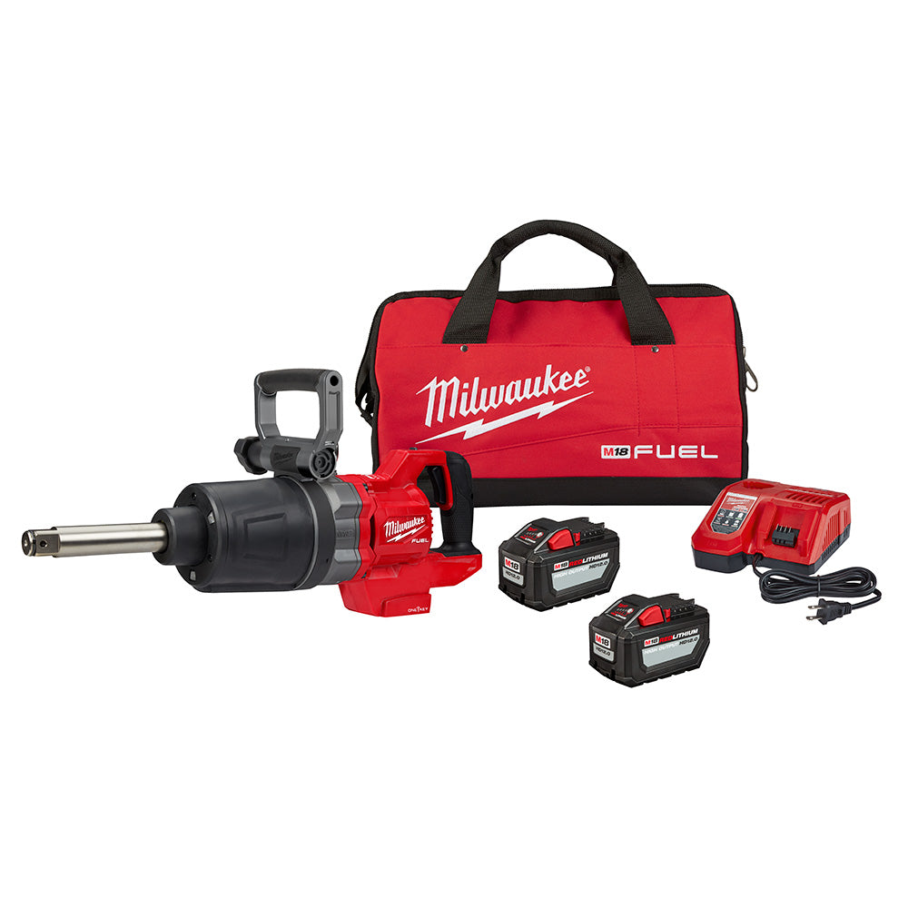 Milwaukee Electric M18 Fuel 1" Drive D-Handle Extension Ended Anvil High Torque Impact Wrench W/ One-Key Kit, 20 0 Ft-Lb Loosening /1900 Ft-Lb Fastening - MLW-2869-22HD | MFVCanada.com