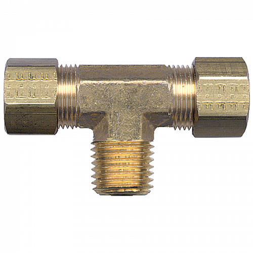 Fairview Comp Tee;3/8 Poly Tubex1/4 MPT 472-6B | RogueFuel.ca