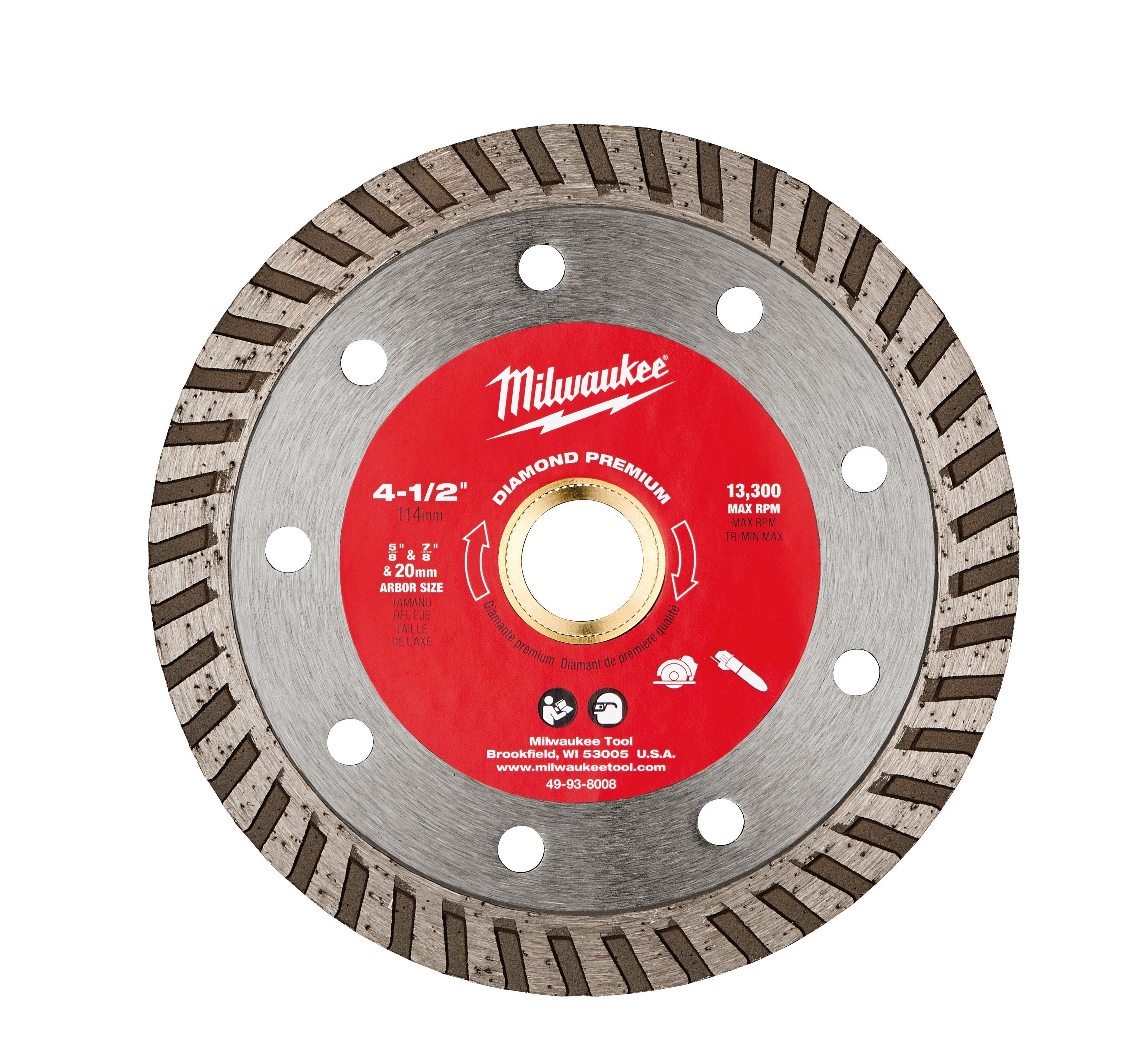 Milwaukee Electric 4-1/2X.090X7/8-5/8"Turbo Gp Bl - MLW-49-93-8008 | MFVCanada.com