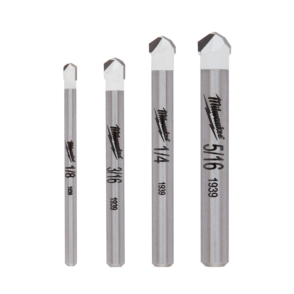 Milwaukee Electric 4Pc Natural Stone Bit Set - MLW-48-20-8998 | MFVCanada.com