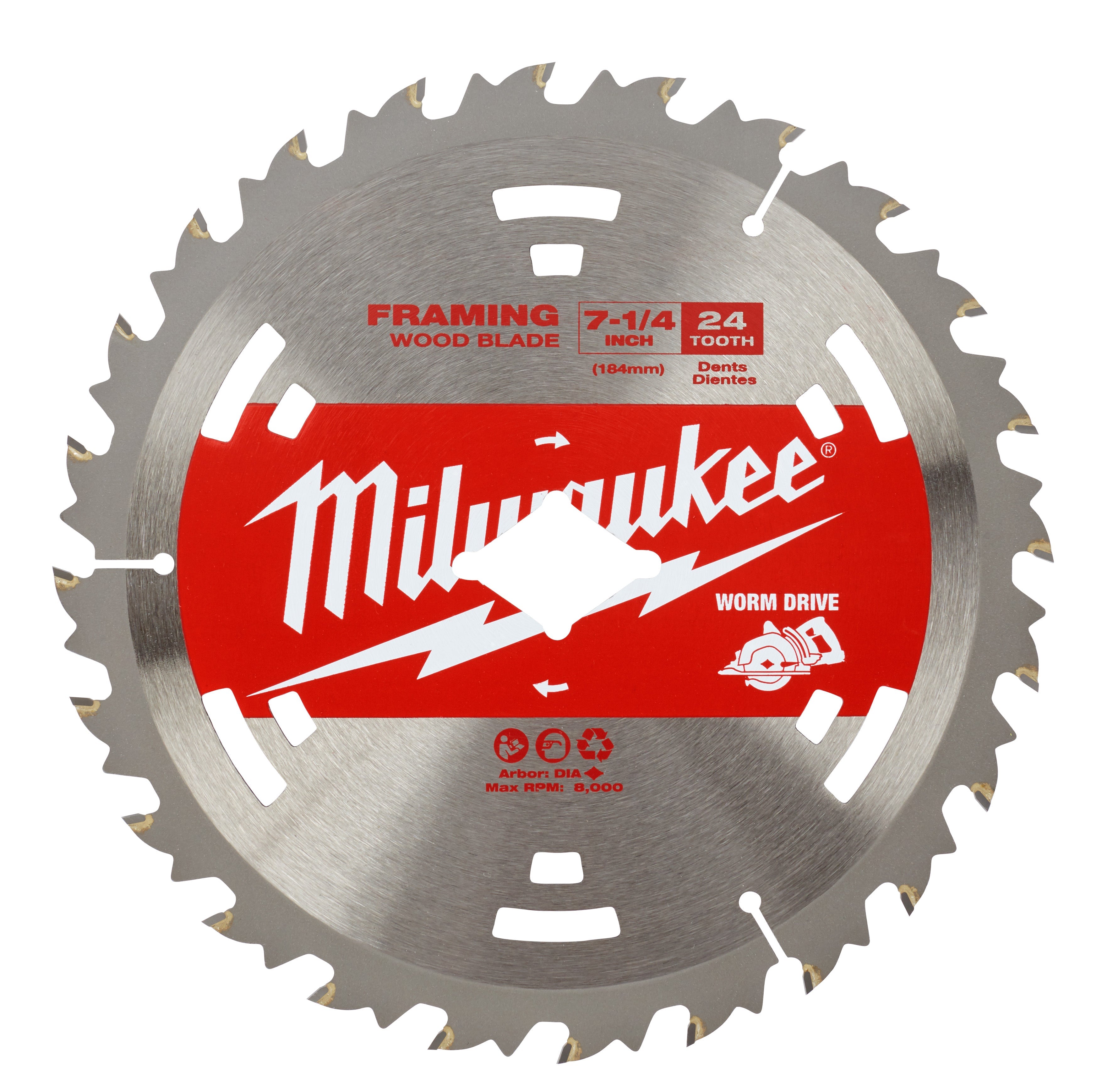 Milwaukee Electric 7-1/4"24T Bas Wrenchmdrv Bld Bulk10 - MLW-48-41-0713 | MFVCanada.com