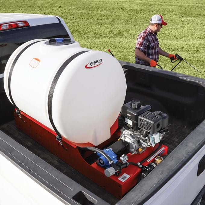 FIMCO 110 Gallon Skid Sprayer Gas Powered Roller Pump - 5301052 | MFVCanada.com