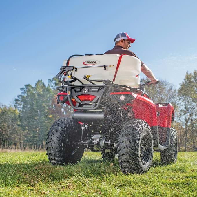 FIMCO 25 Gallon ATV Sprayer 2 Broadcast Nozzles - 5302323 | MFVCanada.com