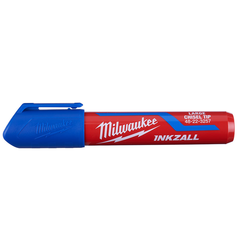 Milwaukee Electric (12) Inkzall Lg Chsl Tip Blue Mrkr - MLW-48-22-3257 | MFVCanada.com