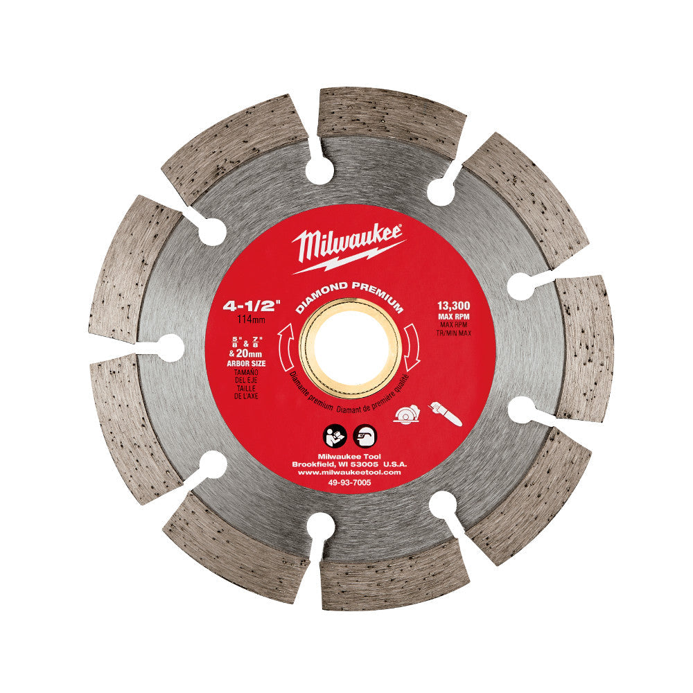 Milwaukee Electric 4-1/2"X.090X7/8-5/8"Segm.Blade - MLW-49-93-7005 | MFVCanada.com