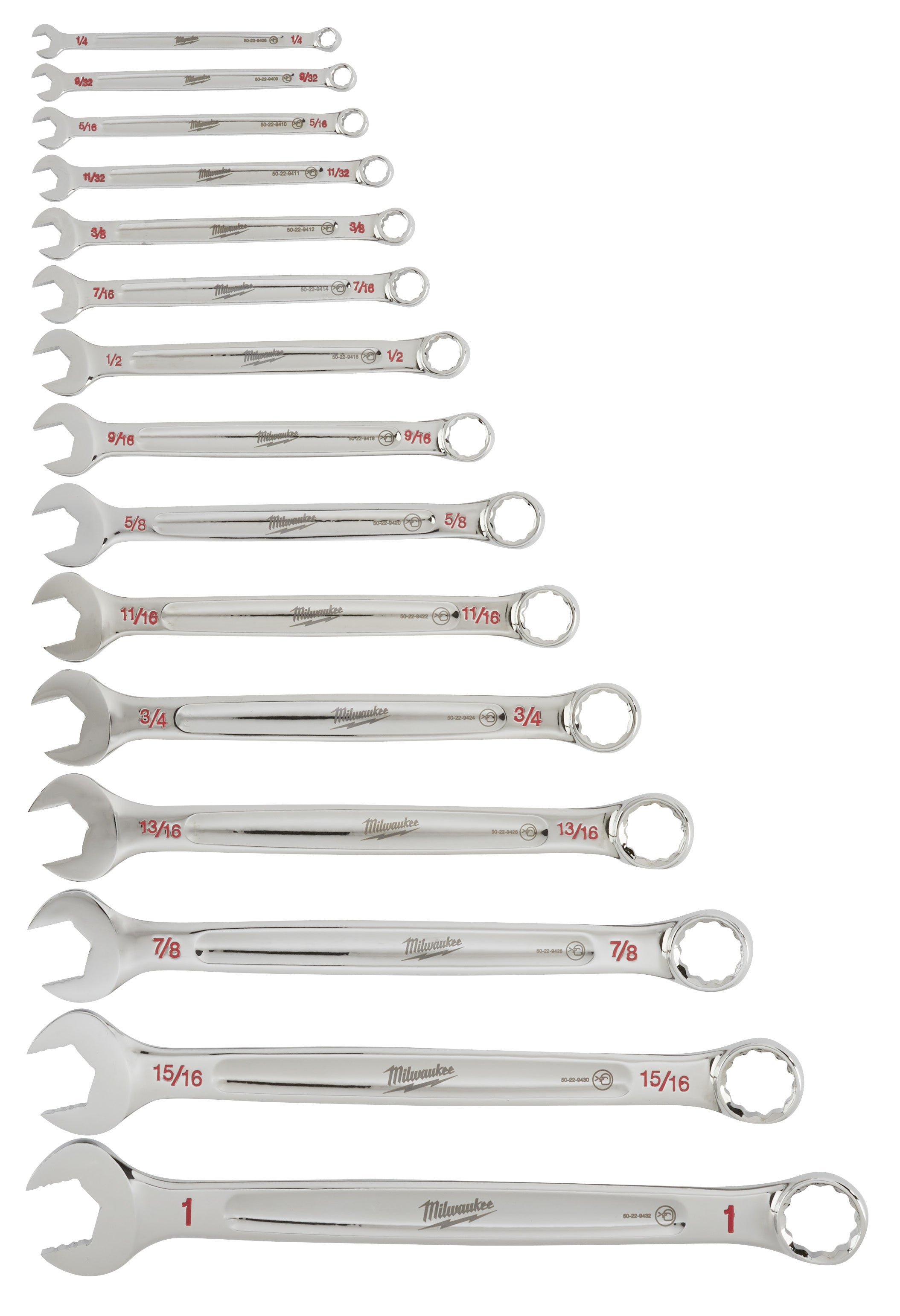 Milwaukee Electric 15-Pc Sae Combo Wrench Kit - MLW-48-22-9415 | MFVCanada.com