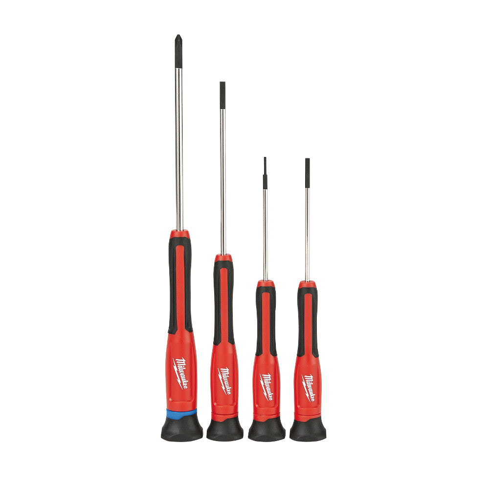 Milwaukee Electric 4Pc Precision Screwdrivers - MLW-48-22-2604 | MFVCanada.com