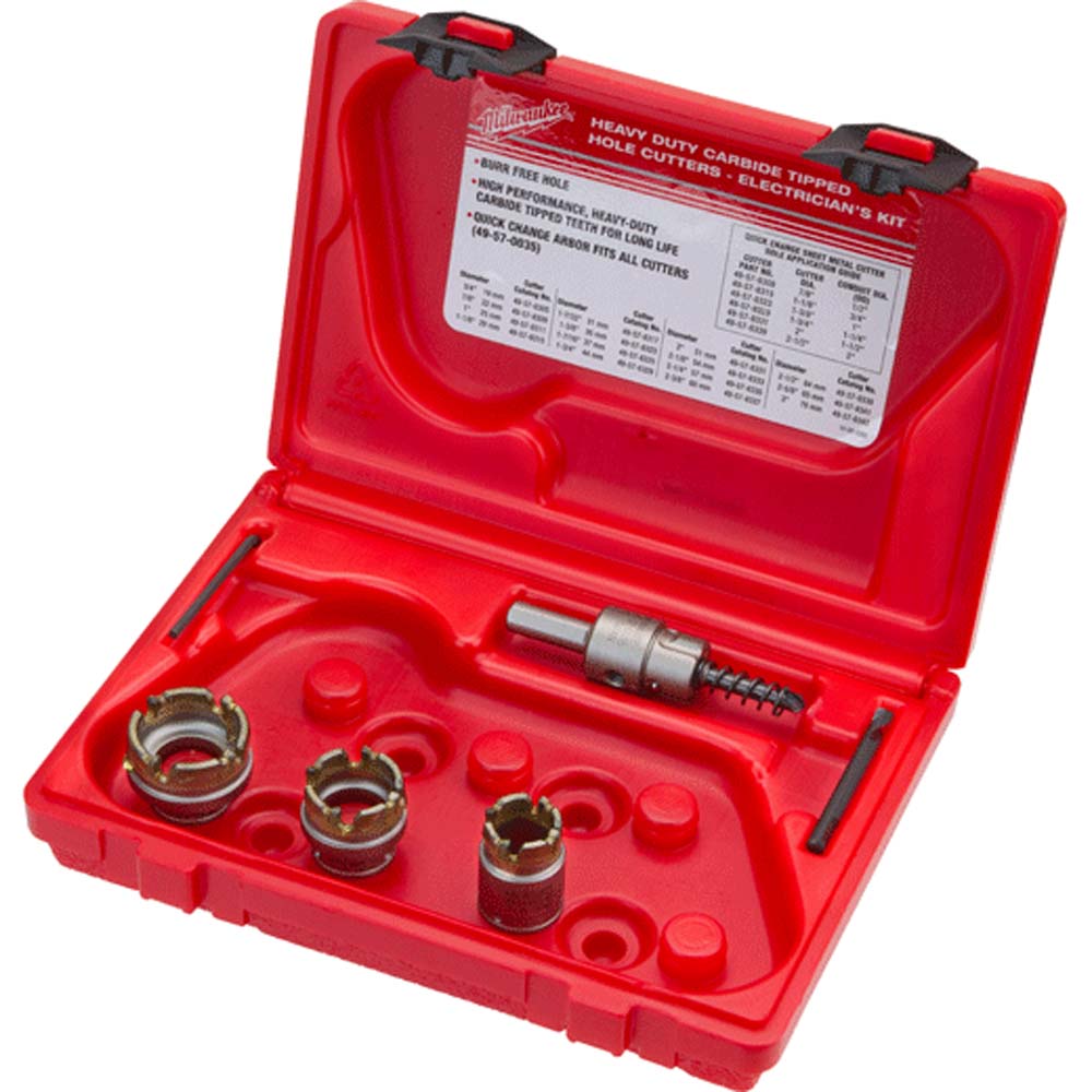Milwaukee Electric 5Pc Carbide Sm Cutter Kit - MLW-49-22-8300 | MFVCanada.com