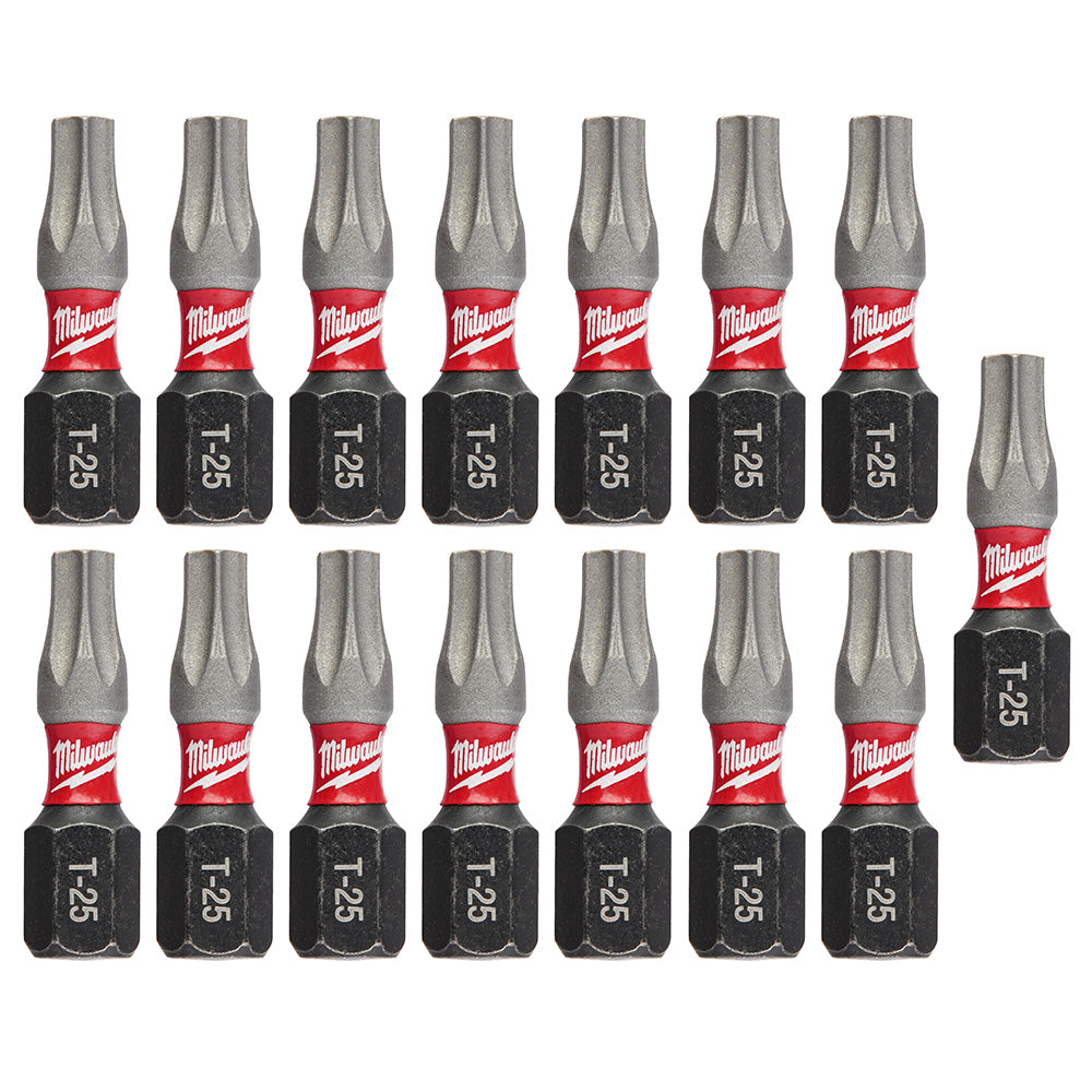 Milwaukee Electric 15Pk Insert Bit T25 Tictac - MLW-48-32-5014 | MFVCanada.com