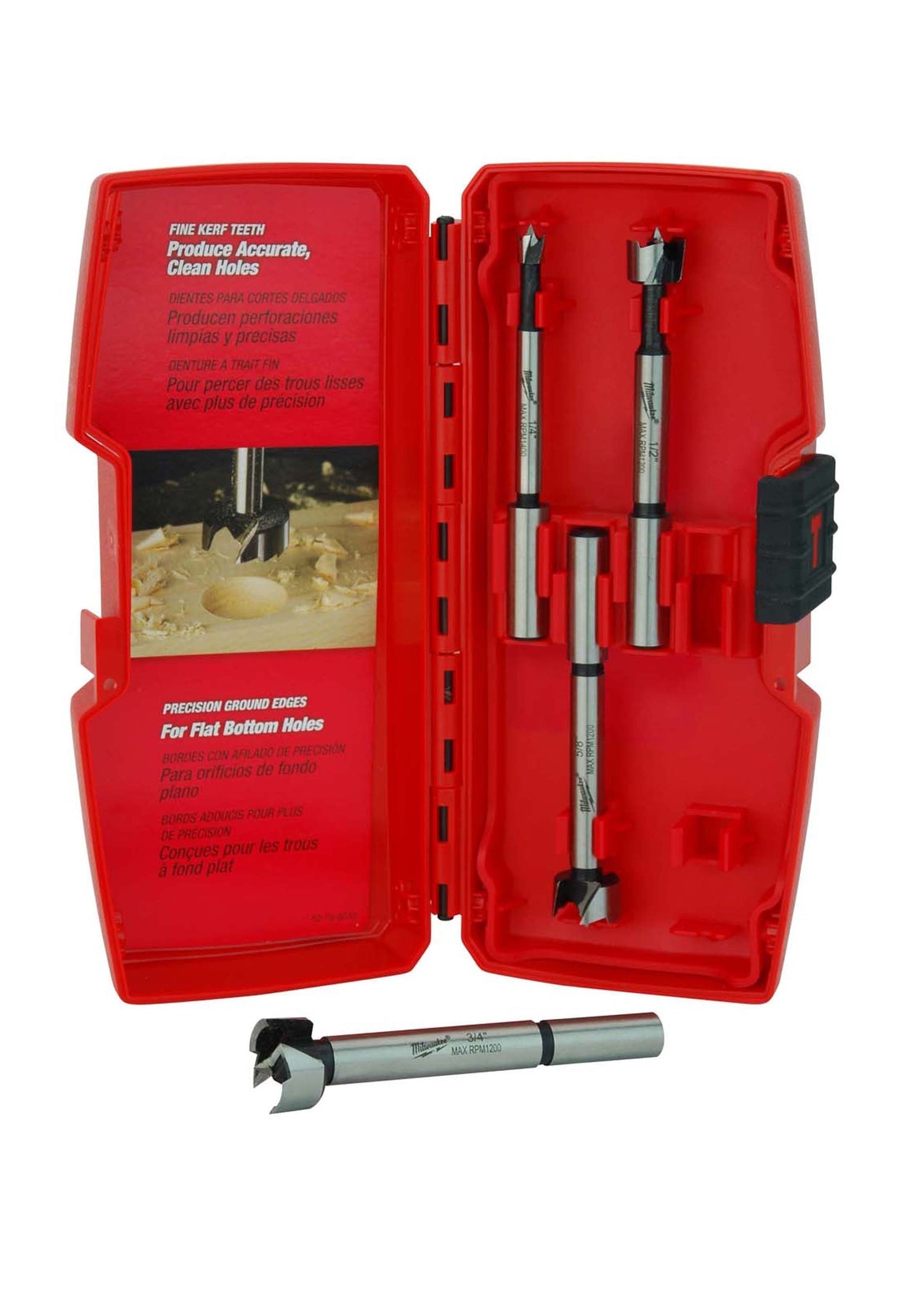 Milwaukee Electric 4Pc Forstner Bit Kit - MLW-48-14-0004 | MFVCanada.com