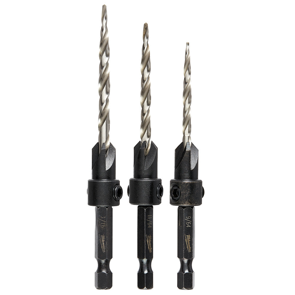 Milwaukee Electric #6/#8/#10 3Pc Countersink Set - MLW-48-13-5003 | MFVCanada.com