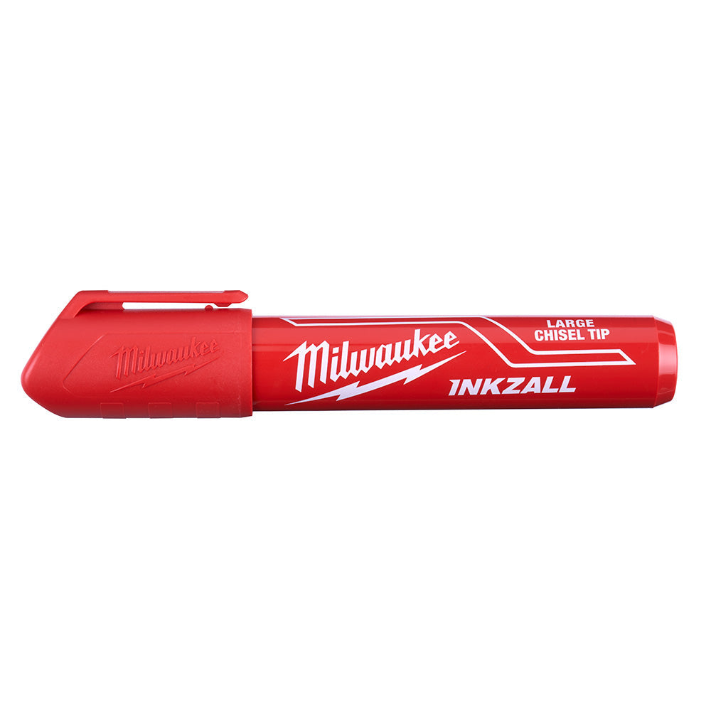 Milwaukee Electric (12) Inkzall Lg Chsl Tip Red Mrkr - MLW-48-22-3256 | MFVCanada.com