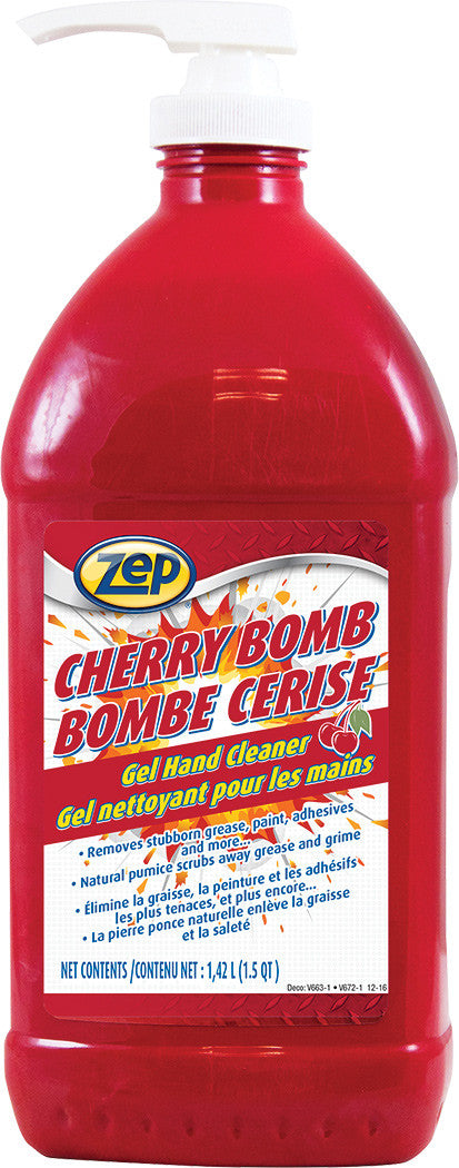 Zep Cherry Bomb Gel Hand Cleaner 1.42L/48 Fl. Oz. - ZEP-CACBHC48 | MFVCanada.com