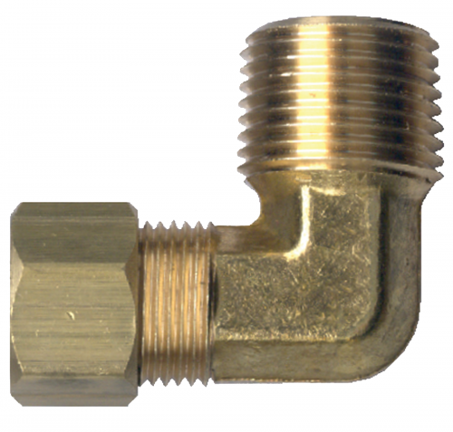 Fairview Brass Comp 90 Elbow;5/16x1/4 MPT 69-5B | RogueFuel.ca