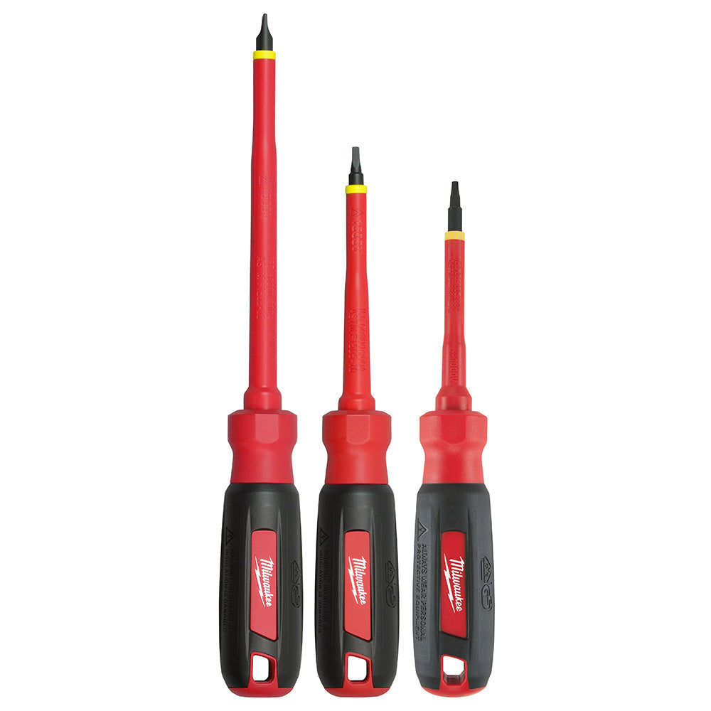 Milwaukee Electric 3 Pc Insulated Set W/ Sq - MLW-48-22-2203 | MFVCanada.com