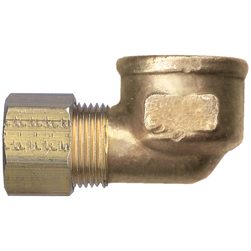 Fairview Brass Comp 90 Elbow;5/8x1/2 FPT 70-10D | RogueFuel.ca