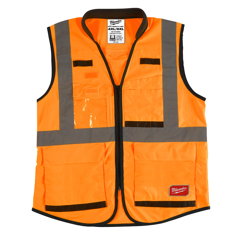 Milwaukee Electric (12) Prem Hi-Vis Vest-Org-4X/5X (Csa) - MLW-48-73-5094 | MFVCanada.com