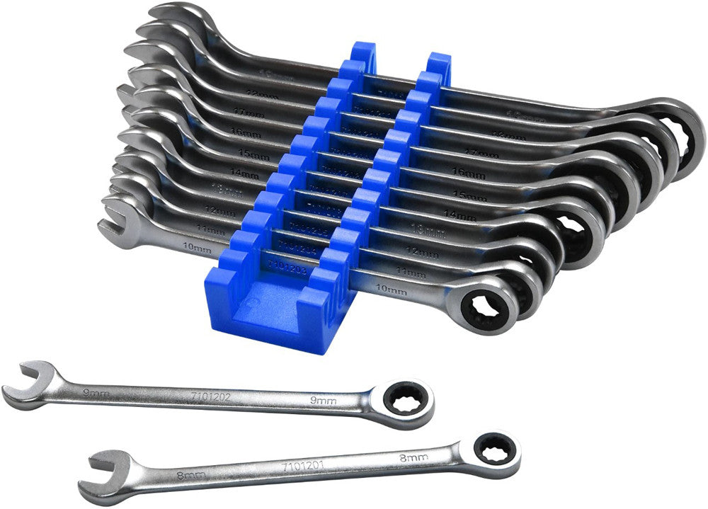 ASTRO PNEUMATIC - 12-Pc Super-Thin Razor Combination Ratcheting Wrench Set, 8-19Mm - AST-71012 | MFVCanada.com