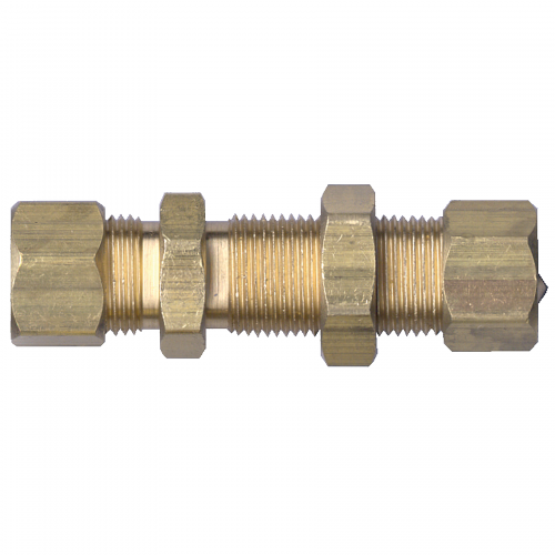 Fairview Brass Comp Bulkhead Union;3/8 77-6 | RogueFuel.ca