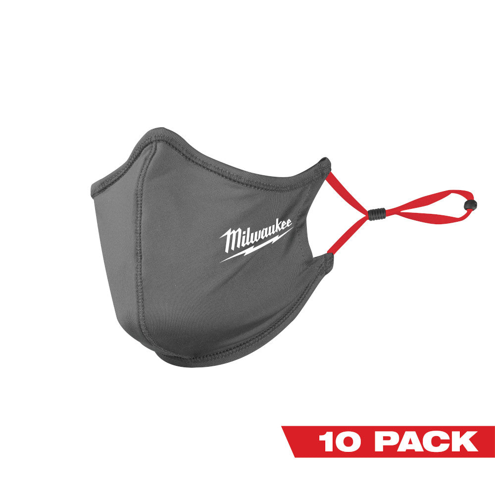 Milwaukee Electric 10Pk 2 Layer Grey Face Mask - MLW-48-73-4232 | MFVCanada.com