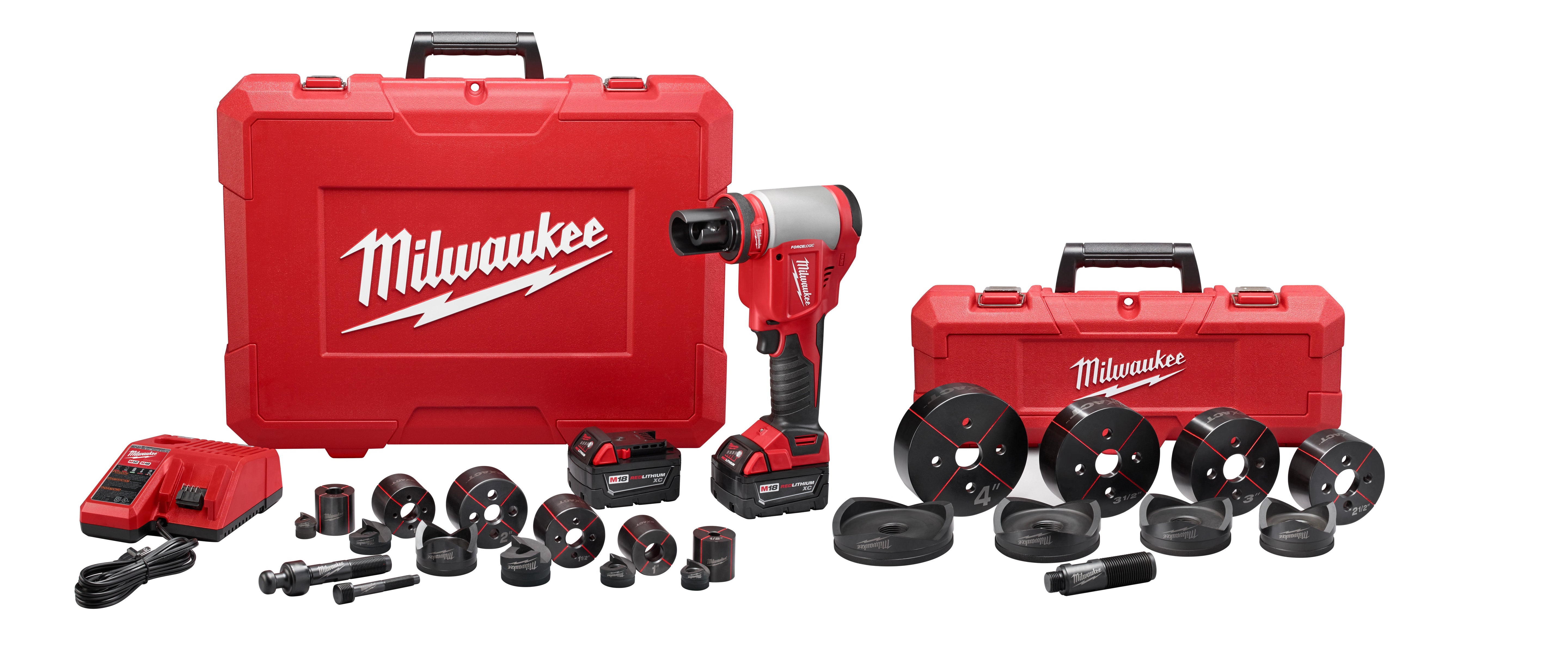 Milwaukee Electric M18 Ss Knockout 1/2" - 4" Kit - MLW-2676-23 | MFVCanada.com
